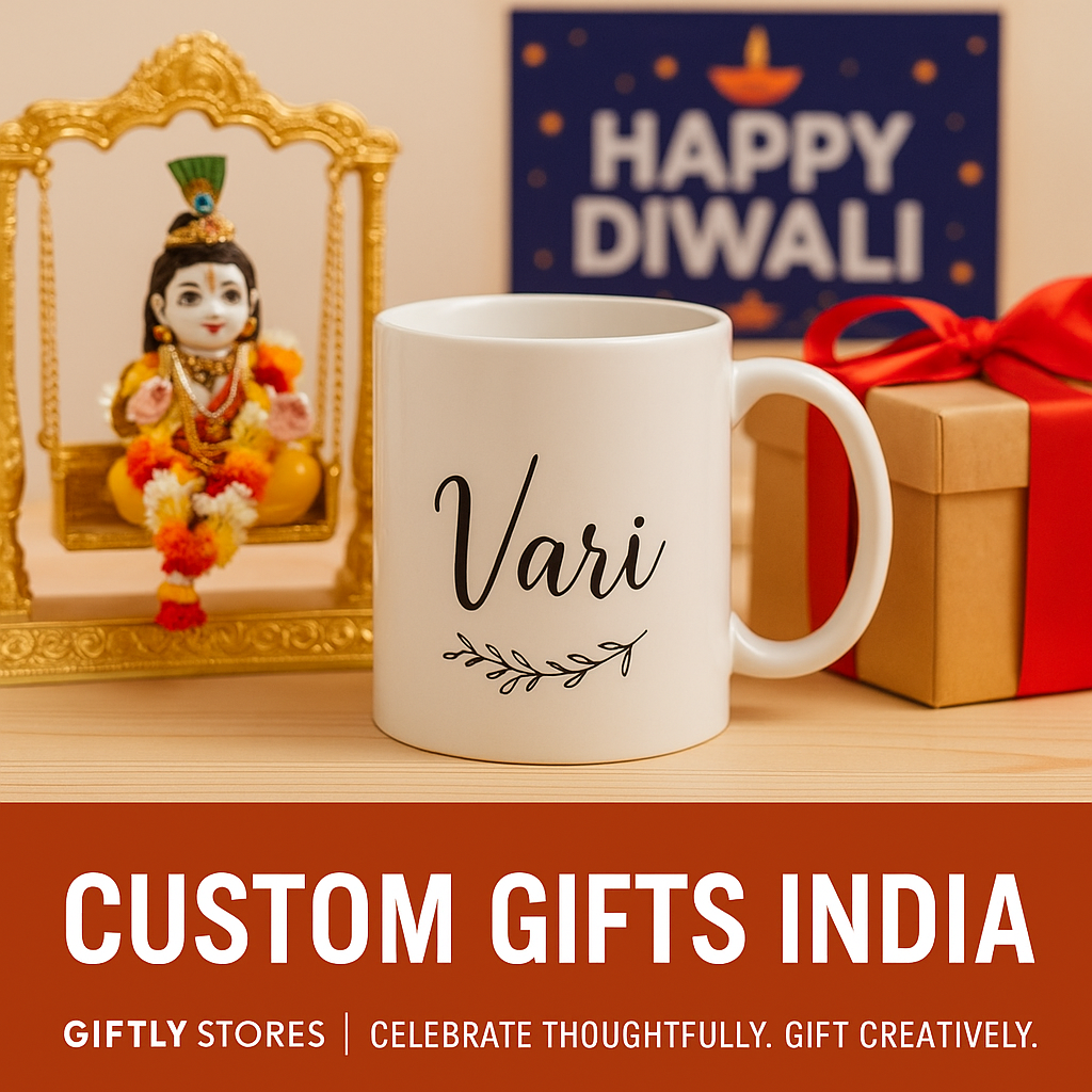 Giftly – Custom Gifts India for all occasions: personalized mugs, festival decor, and pooja accessories